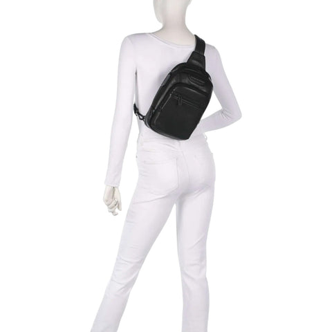 SLING BAG S ROADSTER LEATHER EVO OLHO 1539.001 PORSCHE DESIGN BLACK