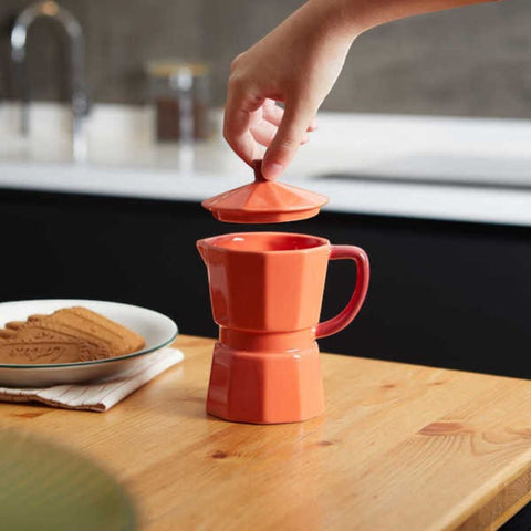 TAZZA MUG MOKA 350 ML CERAMICA ART. 28046 ROSSO BALVI