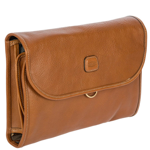 BEAUTY CASE TRI-FOLD LIFE PELLE 30X20X10 CM BPL00676 BRIC'S BROWN