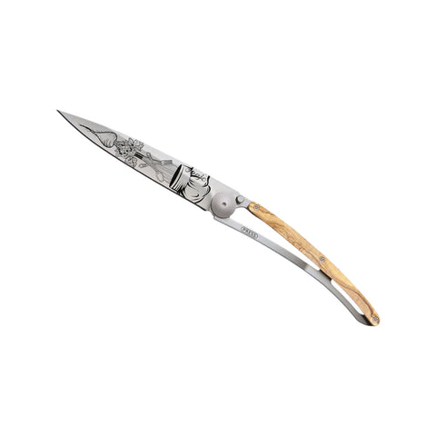 COLTELLINO TASCABILE TITANIUM OLIVE WOOD CHEF ART. 1CB000065 DEEJO