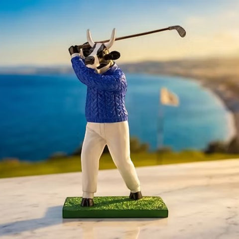COW PAREDE GOLFER COW LIMITED EDITION