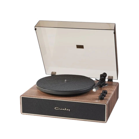GIRADISCHI STAVE RECORD PLAYER CR6046A-WAGL4 WALNUT GOLD CROSLEY