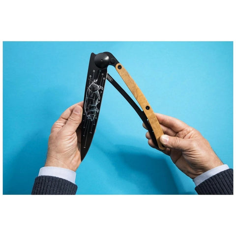 COLTELLO DA CUCINA 390 GR. OLIVE WOOD PRIME CUTS BLACK DEEJO