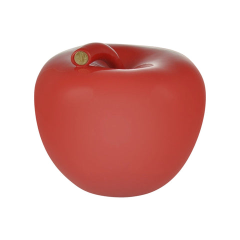 EVA MELA IN CERAMICA GRANDE MONOCOLOR LUCIDA ROSSO