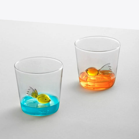 BICCHIERE ANIMAL FARM 352383 PESCE COLORATO ICHENDORF MILANO