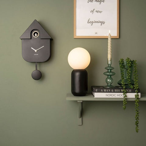 OROLOGIO WALL CLOCK MODERN CUCKOO KA5768BK KARLSSON BLACK