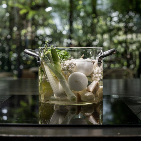 PENTOLA VETRO CM 24 KNPRO THE GLASS POT ART. KP10124 KNINDUSTRIE