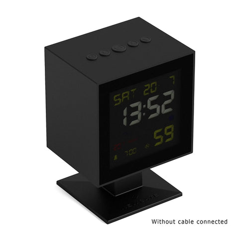 SVEGLIA RETRO' MONOLITH LCD ALARM ART. LCD/MONO1 BLACK NEWGATE