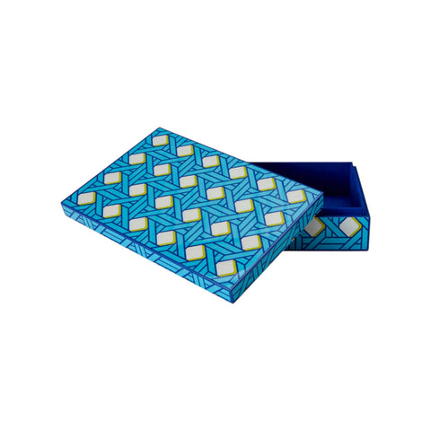 LACQUER BASKETWEAVE BOX - LARGE ART. 34057 JONATHAN ADLER