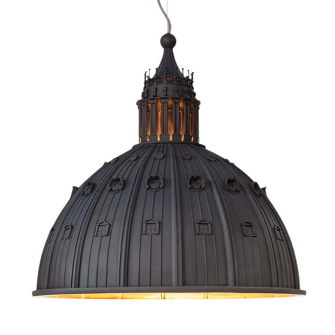 LAMPADARIO CUPOLONE QUARANTACINQUE CM 45H 47 07968 SELETTI BLACK