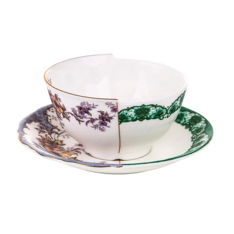 TAZZA TE' CON PIATTINO IN PORCELLANA HYBRID ISIDORA ART 09745 SELETTI