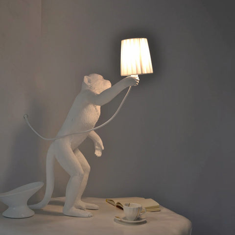 LAMPADA MONKEY STANDING 14880 SELETTI WHITE