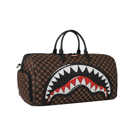 BORSONE DUFFLE SHARK IN PARIS WTF BUBBLE 910D9306NSZ BROWN SPRAYGROUND
