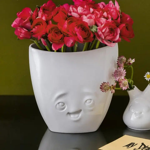 VASO DELIGHTED IN WHITE ART. T 01.93.01 TASSEN