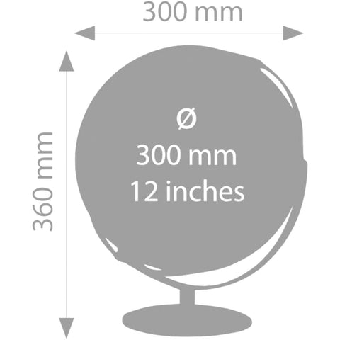 MAPPAMONDO DIAMETRO 30 CM JURI G3002-MBSI/CH TROIKA BLUE