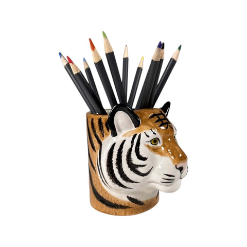 PORTAPENNE TIGER PENCIL POT ART. 1953 QUAIL DESIGNS