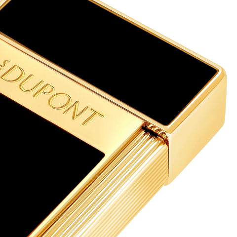 ACCENDINO LI BIGGY BLACK LACQ/GOLDEN ART. 025222 S.T. DUPONT