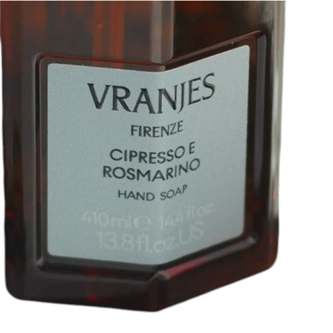 HANDSEIFE ZYPRESSE UND ROSMARIN 410 ML VRANJES FIRENZE
