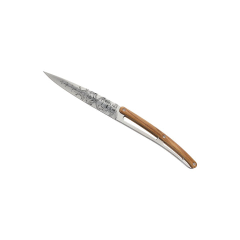 SET DI 4 COLTELLI BISTECCA MIRROR OLIVE WOOD GRAND SIECLE ART. 4AB000106 DEEJO