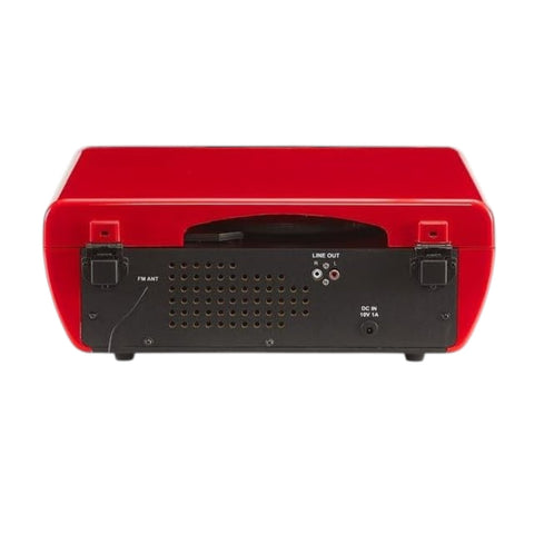 POWEL 7 IN 1 RECORD PLAYER RED CROSLEY