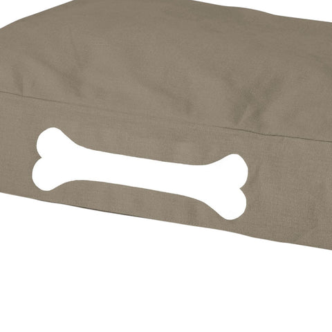DOGGIELOUNGE S CANVAS TAUPE GREY 107246 FATBOY