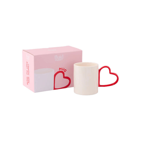 TAZZA MUG CUORE BIANCO FLUID MARKET