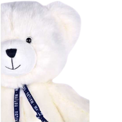 PELUCHE L'OURS MAILOU 35 CM MA0257 BIANCO NEVE