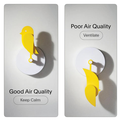 MISURATORE QUALITÀ DELL'ARIA CA1-100 FRESH AIR MONITOR YELLOW BIRDIE