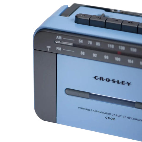 LETTORE CASSETTE E RADIO PLAYER CT102A-BG4 BLU CROSLEY