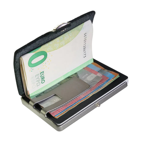 PORTAFOGLIO ORIGINAL SILVER FREQUENT TRAVELLER I-CLIP ROSA