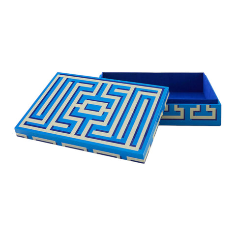 SCATOLA LABYRINTH LACQUER BOX LARGE 35137 JONATHAN ADLER