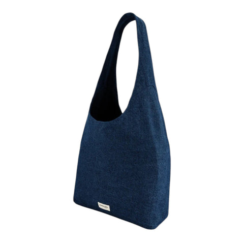 BORSA RICHELIEU RAW DENIM BLUE RIVEDROITE