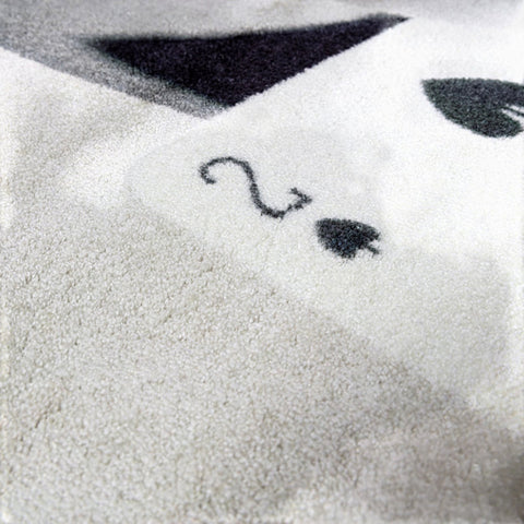 TAPPETO TWO OF SPADES 200X280 CM 18077 BLACK SELETTI