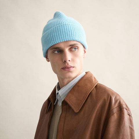 BERRETTO IN LANA ONE SIZE ART. BEA-033 LE BONNET BEANIE AQUA