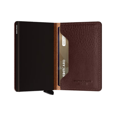 PORTAFOGLIO SLIMWALLET VEG ESPRESSO SECRID