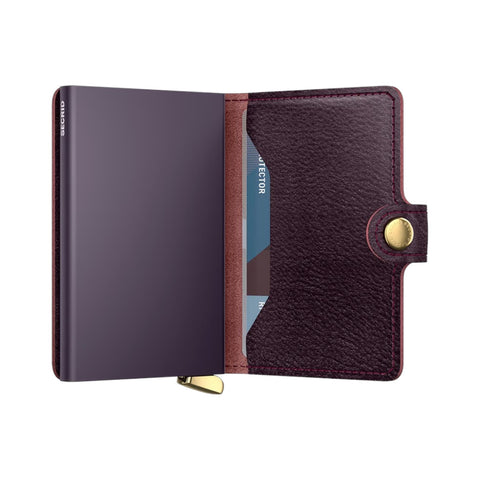 PORTAFOGLIO PREMIUM MINIWALLET BASCO  BORDEAUX SECRID