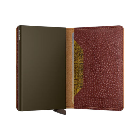 PORTAFOGLIO SLIMWALLET VEG TUSCAN SVG-TUSCAN BROWN SECRID