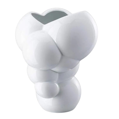 VASO ROSENTHAL 26 CM SKUM BIG-DEN BIANCO SMALTATO 26026
