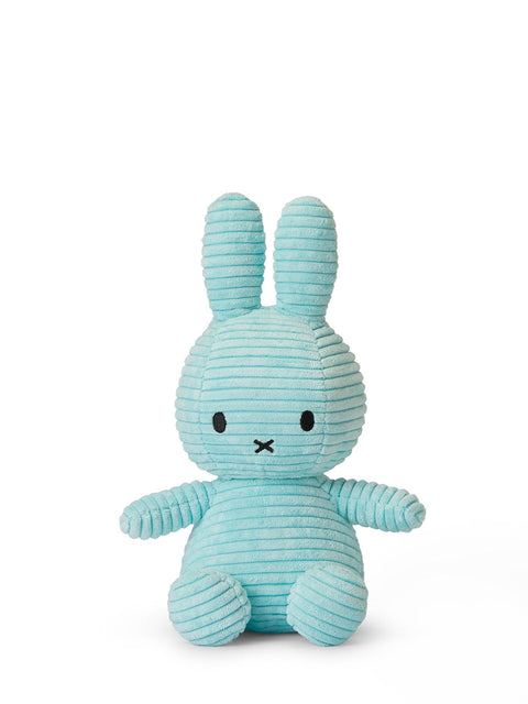 Öko-Cord-Plüschtiere, 23 cm, Türkis, Miffy-Blau