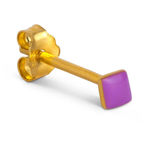 ORECCHINO LULU COPENHAGEN GOLD PLATED 925  LULU182 CONFETTI PURPLE