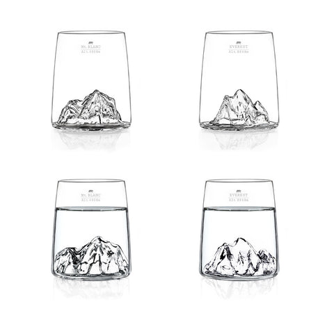 SET DUE BICCHIERINI 2 MONTAGNE M.BIANCO/EVEREST ART. TOPO-S-BE ALASKAN MAKER