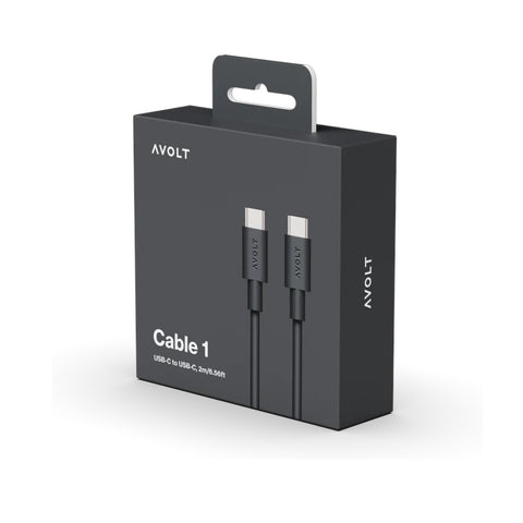 CAVO USB-C TO USB-C CABLE1 L C1CCI1002SB STOCKHOLM BLACK AVOLT