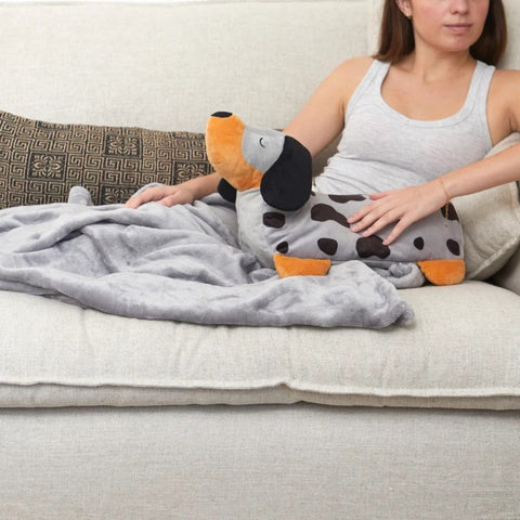 COPERTA E CUSCINO TECKEL GRIGIO ART. 28368 BALVI