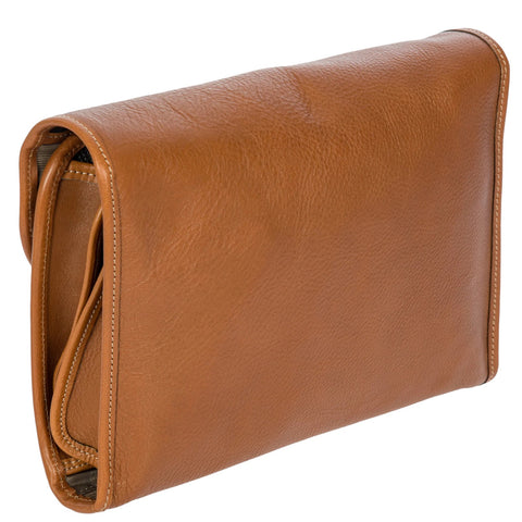 BEAUTY CASE TRI-FOLD LIFE PELLE 30X20X10 CM BPL00676 BRIC'S BROWN