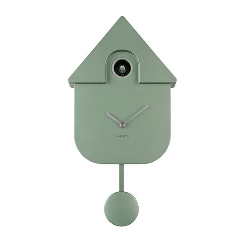 OROLOGIO WALL CLOCK MODERN CUCKOO KA5867GR METALLIC DARK GREEN KARLSSON