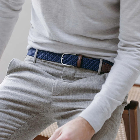 CINTURA PARIS LARGE LBPARNAV115 NAVY BLUE LA BOUCLE