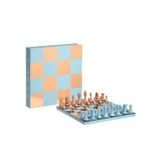 GIOCO ART OF CHESS MIRROR  PW00788 LIGHT BLUE PRINTWORKS