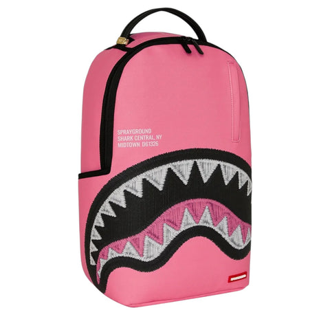 ZAINO SHARK CENTRAL PINK EMBROIDERED ART. 910B9630NSZ SPRAYGROUND