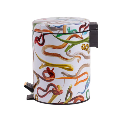 PATTUMIERA METALLO-PLASTICA TOILETPAPER SNAKES H27,5 13446 SELETTI