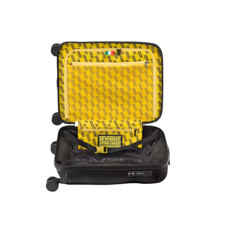 SET 3 TROLLEY CABIN-MEDIUM-LARGE ICON CB160 CRASH BAGGAGE BLACK